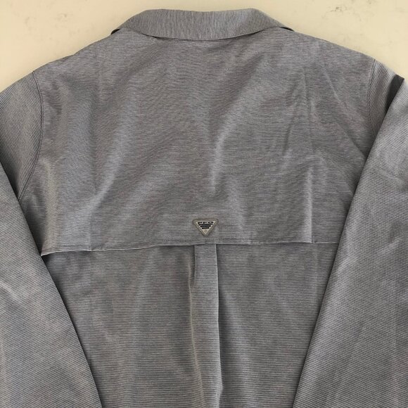 Columbia Performance Fishing Gear Lg Slv Omni Wick Shirt Blue Gray Sz XL NWOT - Picture 6 of 16